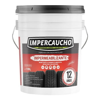Impermeabilizante Impercaucho 12 años blanco 19 L