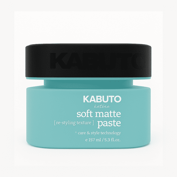 Kabuto® Katana Pasta Suave Mate – Cera para Cabello con Fijación Fuerte y Acabado Mate Natural – 157 ml