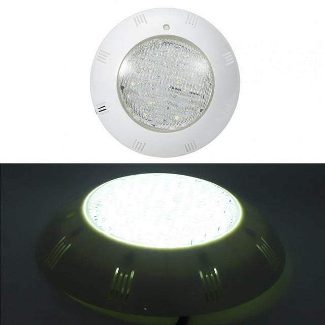 Swimming Pool Light, Outdoors Pool 15W AC12V Underwater Light, RGB Lighting Square For Pool White
