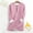 Pink, variant on SDNall Women's Warm Fleece Jacket, Loose Fit Half Zip Long Sleeve Top with Pockets