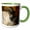 Green/White, variant on 3drose, African Pygmy Goat Portrait., 11oz Magic Transforming Mug
