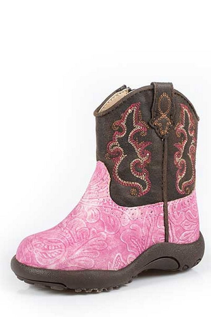 Roper Roper Western Boots Girls Cowgirl Cute Zipper Pink 090161900