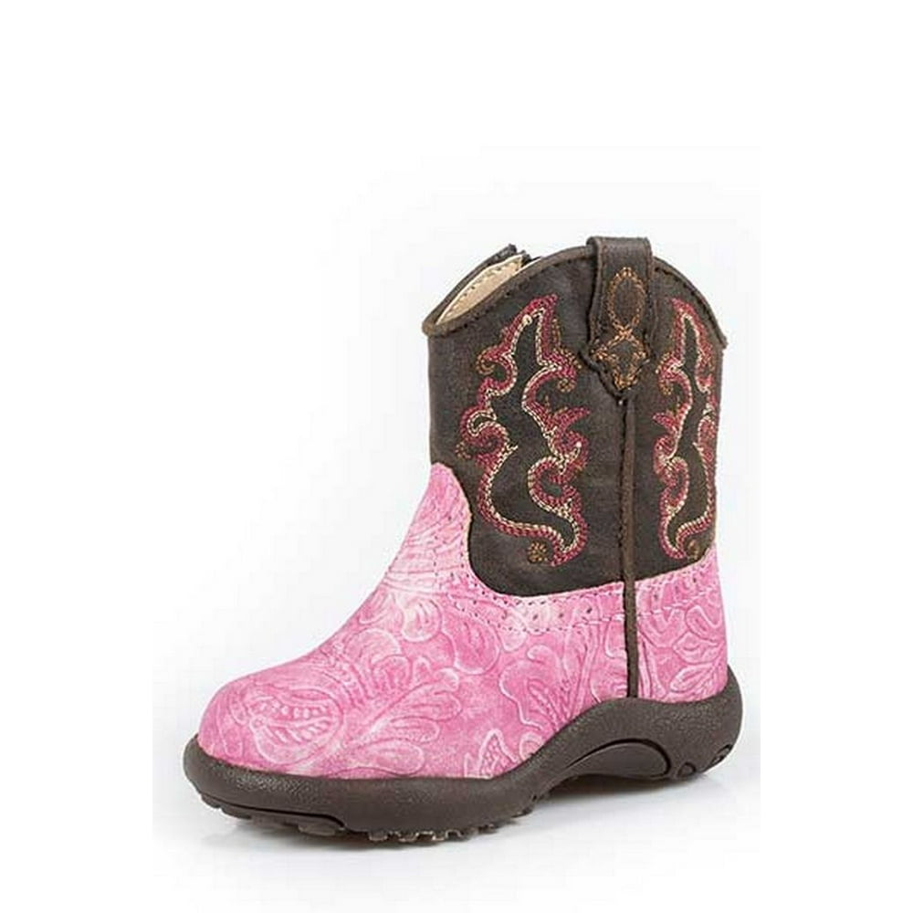 Roper Roper Western Boots Girls Cowgirl Cute Zipper Pink 090161900