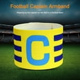 thumbnail image 1 of Brazalete Capitan Banda Ajustable Transpirable para Capitán de Fútbol (Amarillo), 1 of 6