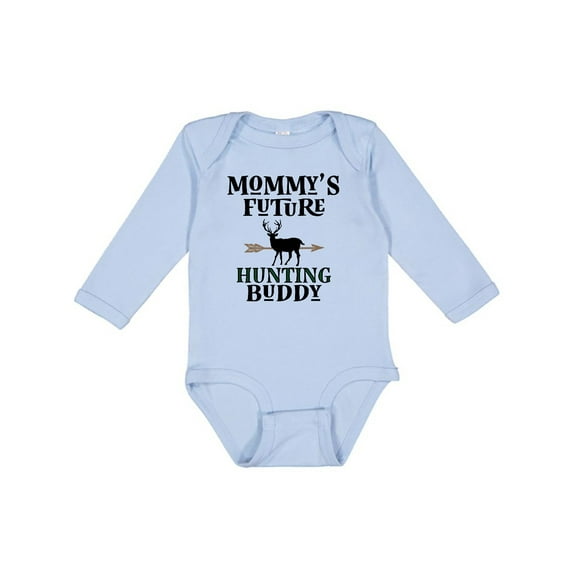 Inktastic Mommy Hunting Buddy Archery Boys or Girls Long Sleeve Baby Bodysuit