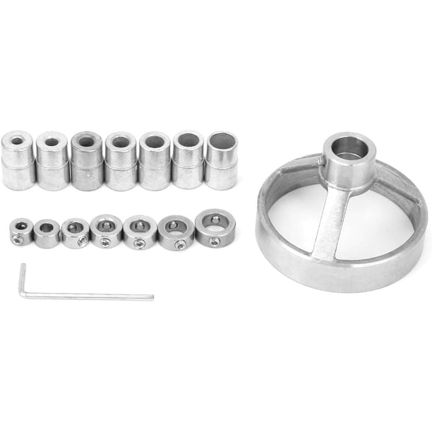 Ficarrico Posicionador de brocas para orificios rectos, broca para carpintería, posicionador vertical de brocas de acero, broca para carpintería plateada, broca para madera WWLAI TRADING SARL