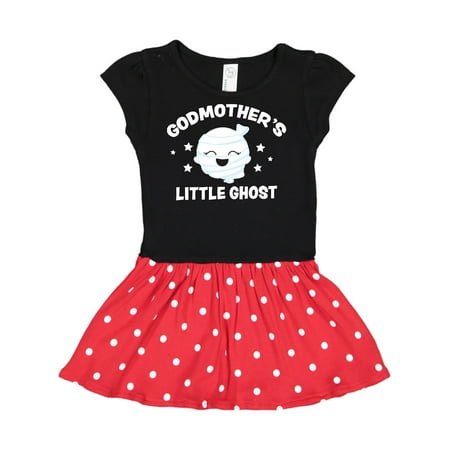 

Inktastic Cute Godmother s Little Ghost with Stars Gift Toddler Girl Dress