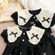 thumbnail image 5 of Vestido de verano de estilo coreano para niña, vestidos de princesa con lazo bordado y cuello de mariposa, mono para bebé, ropa para hermanas, 5 of 6