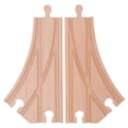 thumbnail image 1 of 2 piezas de accesorios para vías de tren de madera, vías de cambio multidireccionales, juguete educativo para niños, piezas de vías de ferrocarril expandibles compatibles con juegos de trenes Thomas., 1 of 7