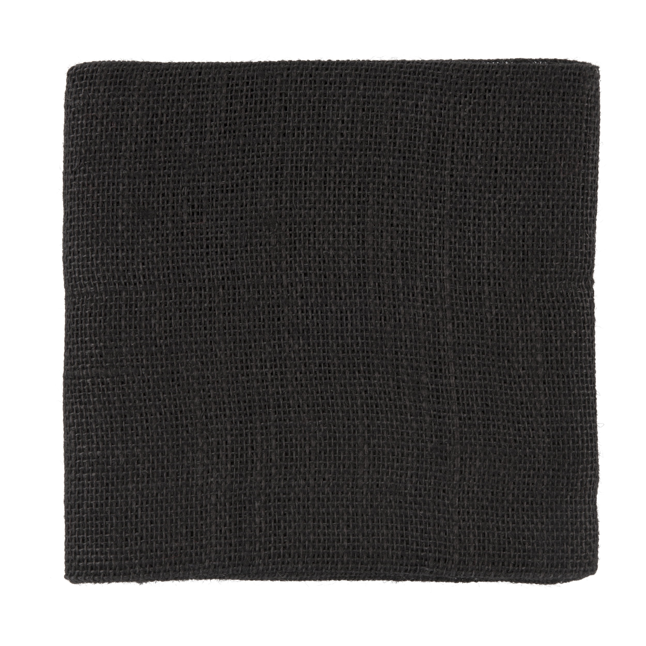 Allen Company Precut Natural Jute Burlap, Finished Edges, 46"W x 1-Yard, Black