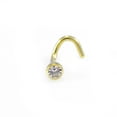 thumbnail image 4 of Vis de Nez / Clou / Anneau Titane 18 g avec Embout Rond en Zircone Cubique, 4 of 18