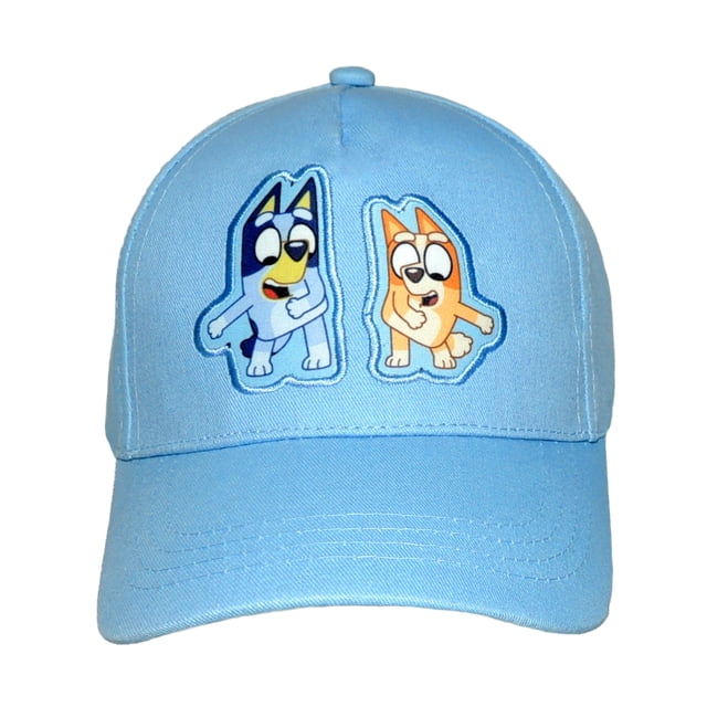 Gorra Bluey Curva Para Niño, Ajustable Azul Unitalla