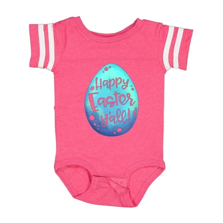 

Inktastic Happy Easter Y all with Blue Easter Egg Boys or Girls Baby Bodysuit