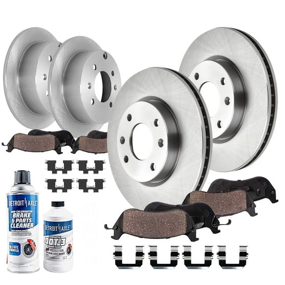 Detroit Axle - Brake Kit for 2004 2005 Hyundai Sonata, 2003-2006 Kia Magentis Optima Replacement Disc Brake Rotors Ceramic Brakes Pads Front and Rear