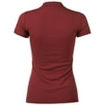 thumbnail image 3 of Ma Croix Women's Casual Slim Fit Polo Shirts, 3 of 4
