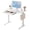Super White,40 Inch,Round, variant on Wireless Charging Glass Standing Desk with Drawer 55 Inch Super White Height Adjustable Computer Workstation with Type C Port Steel Frame for Home Office