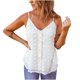 thumbnail image 5 of Mujeres damas sólido sin mangas con cuello en V pulóver botón chaleco camisetas sin mangas camisas blusa Fridja qr4902, 5 of 9