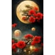 thumbnail image 1 of Cuadros Decorativos Bordado completo Hilo de algodón ecológico 11CT Impreso Begonia Punto de cruz (ACC-280) Wdftyju de costura negro 4 estilos, 1 of 9