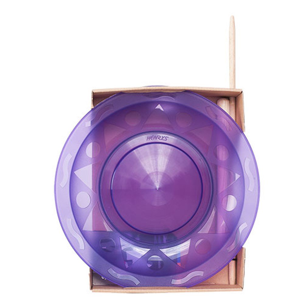 Henrys Juggling Plate Set Spinning Plate with Hand Sticks (Purple)