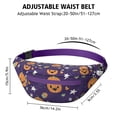 thumbnail image 3 of Fanny Pack Cute Halloween Icons Pattern Waist Pack Bag,Running Cross Bag,Waterproof Large Fanny Packs for Women Men for Travel Running Hiking Cycling, 3 of 6