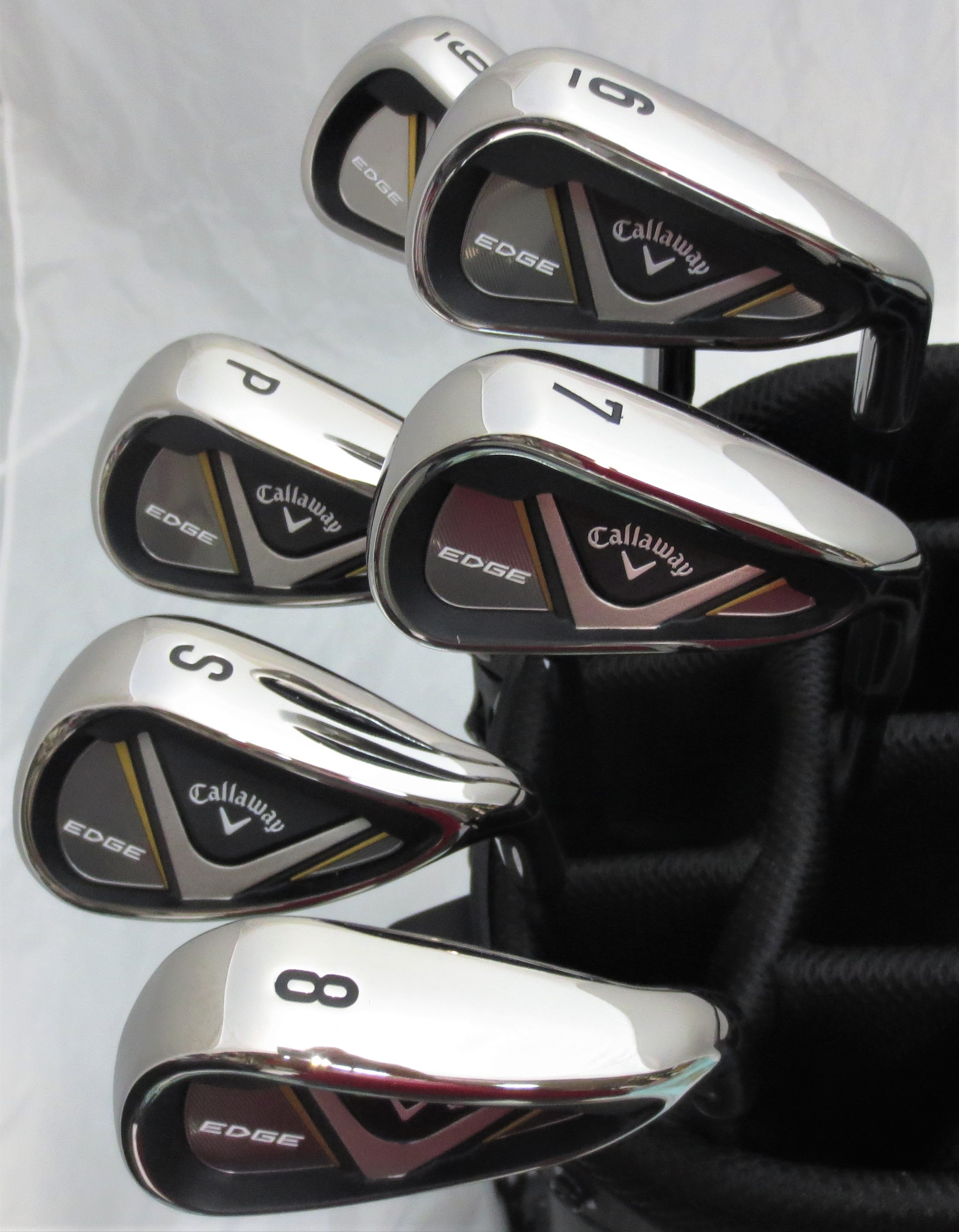 Callaway Complete Mens Golf Set Clubs Driver, Fairway Wood, Hybrid, Irons, Putter, Bag Stiff Flex Shafts - image 5 of 8