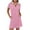 Pink, variant on Kaemgyyd Women T Shirt Dress Comfortable Soft Athletic Dress Loose Fit Collar Short Sleeve Hiking Tennis Golf Leisure Mini Dress