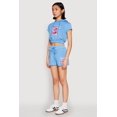 thumbnail image 4 of Women's French Terry Bear Graphic Cropped Hoodie, 4 of 5