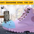 thumbnail image 5 of Steel Toe Boots for Women Lightweight Waterproof Construction Safety Work Boots, 5 of 5