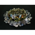 thumbnail image 3 of Falari Vintage Flower Bracelet Bangle Crystal Beads Hand-Painted Antique Gold - Multi, 3 of 4