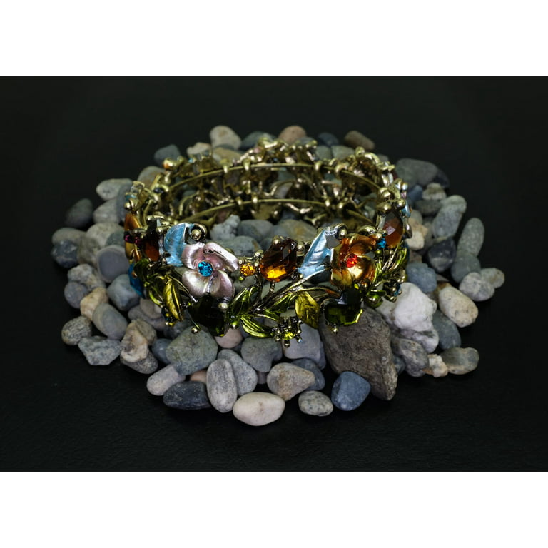 Antiqued Crystal Rhinestone Bracelet