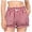 Style1-Red girls shorts, variant on Girls Plaid Shorts Elastic Waist Bow Detail Loose Fit Summer Casual Bottoms Back to School Shorts 4-13 Years