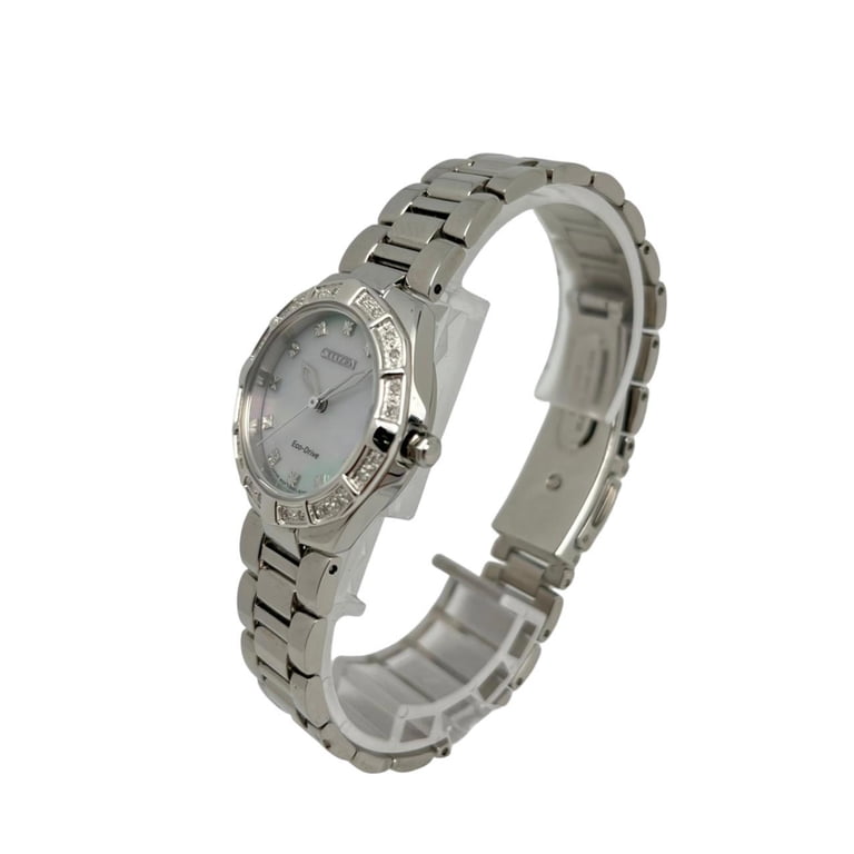 Citizen Eco-Drive Corso Steel MOP Dial Crystals Quartz  display picture 1