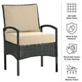 thumbnail image 3 of Lavish Home 24x24 Outdoor Patio Chair Cushion with Sun and Water-Resistant Removable Cover (Beige), 3 of 14