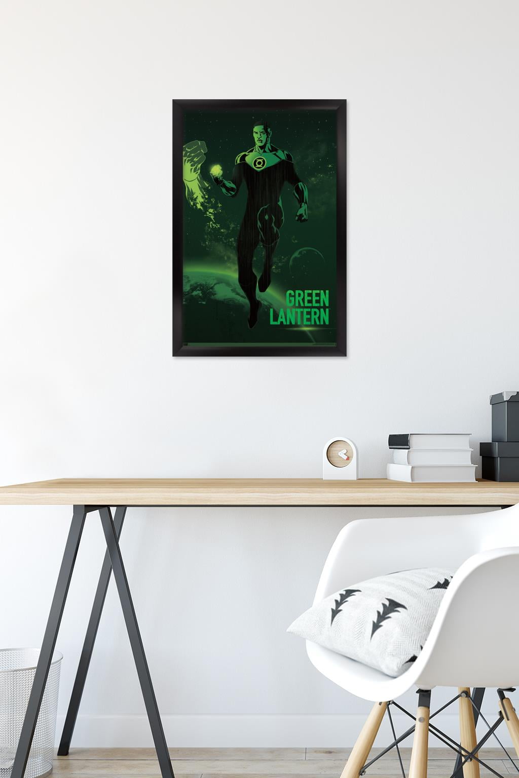 DC Comics: Dark Artistic - Green Lantern Wall Poster, 14.725" x 22.375" Framed