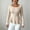 Beige, variant on Women Peplum Hem Casual Top, Square Neck Peplum Long Sleeve Ribbed Knit Fitted Waist Black 2XL