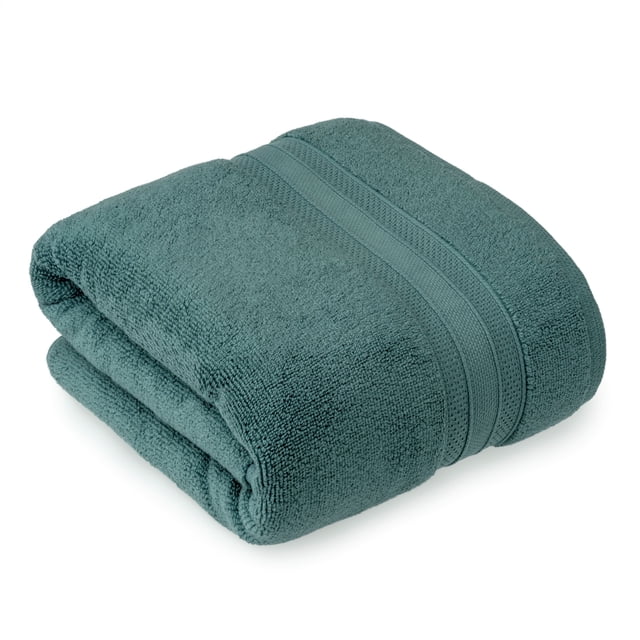 Drap de bain uni 100 % coton Home Trends, 1 pièce, 550 g/m², très absorbant et doux, bleu sarcelle