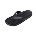 thumbnail image 3 of Women's Leather Thong Flip Flops Wide Width Friendly Non Slip Flat Slippers Lightweight Open Toe Soft Cushioned Sole Casual Summer Beach Outdoor Walking Slides, 3 of 10