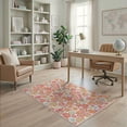 thumbnail image 2 of ODIKA Pink Playful Petal Asymmetrical Cluster Motif Abstract Non-Slip Chair-Friendly for Home Office, Gaming Room, Under Desk, 2 of 7