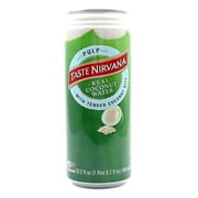 Taste Nirvana Real Coco Pulp, Coconut Water with Tender Coconut Bits, 16.2 fl oz, 12 Ct