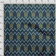thumbnail image 3 of oneOone Georgette Viscose Fabric Paisley & Chevron Ikat Print Sewing Fabric BTY 42 Inch Wide, 3 of 4
