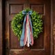 thumbnail image 3 of YiJuHui Plastic Yellow Flower Wreath with Bow - Durable Artificial Floral Door Hanger for Year-Round Home Decor, Wedding, Party, and Seasonal Wall Decoration, 3 of 5