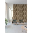 thumbnail image 3 of Brown Retro Geometric Wallpaper R8385, 3 of 5