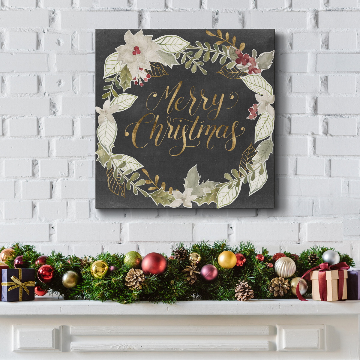 Shiplap Santa - Premium Gallery Wrapped Canvas - Ready to Hang