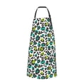 thumbnail image 2 of Lsque Green Leopard Waterproof Apron Chef Aprons for Men Heavy Duty Chemical Work Apron Extra Long Grilling Aprons with Adjustable Bib Apron, 2 of 9