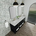 thumbnail image 5 of James Martin Vanities 72" Double Vanity, Carbon Oak w/ 3 CM Victorian Silver Quartz Top, 5 of 7
