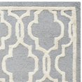 thumbnail image 3 of Safavieh Cambridge 4' X 6' Hand Tufted Wool Rug in Silver and Ivory, 3 of 3