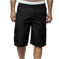 thumbnail image 2 of cllios Sales Today Clearance Mens Cargo Shorts Relaxed Fit Multi Pockets Shorts Work Combat Shorts Loose Hiking Cargo Shorts, 2 of 5