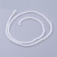 thumbnail image 2 of 10strands Imitation Glass Beads Strands Faceted Rondelle White 2.9~3.3x2~2.5mm Hole: 0.5mm About 145~150pcs/strand 34~35cm for DIY, 2 of 3