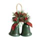thumbnail image 4 of Adorno colgante de campanas navideñas, decoración navideña rústica de metal, decoración navideña para manualidades, fiesta, foto, accesorio Pintura verde, 4 of 8