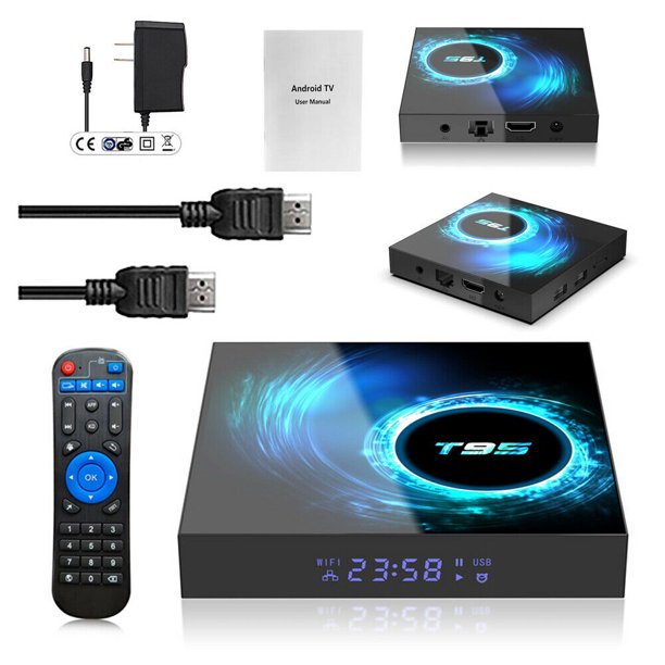 T95 Android 10.0 Smart Box 6K HDR Allwinner H616 Quad Core H.265 VP9